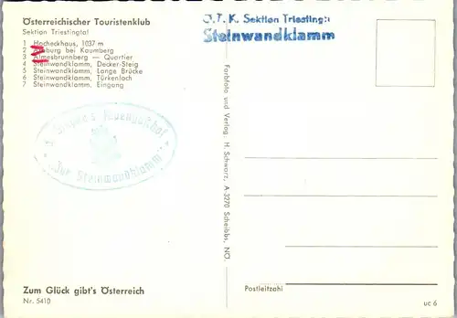 4444 - Triestingtal , Hocheckhaus , Steinwandklamm , Almesbrunnberg , Türkenloch - nicht gelaufen