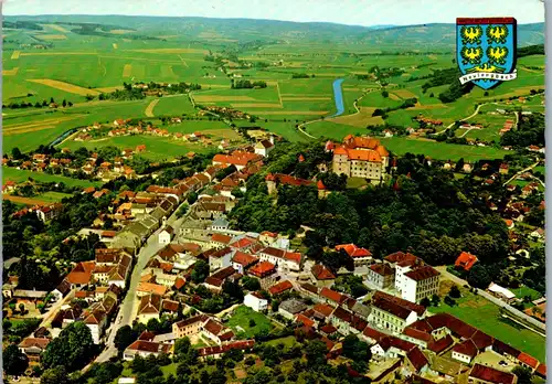 4457 - Neulengbach , Burg Neulengbach dreigeschoßiger Renaissencebau - gelaufen 1976