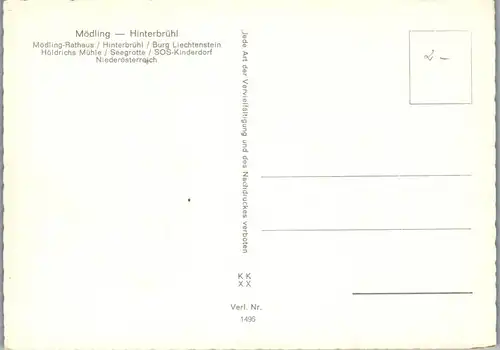 4473 - Mödling , Hinterbrühl , Seegrotte , Höldrichs Mühle , Burg Lichtenstein - nicht gelaufen