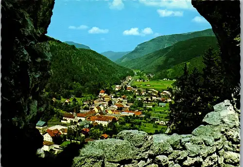 4476 - Hohenberg , Ausblick von der Ruine gegen Reisalpe - nicht gelaufen