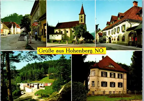 4483 - Hohenberg , Voralpenbad , Kirche , Ortsbild , Gasthof , Pension Glöckl - nicht gelaufen