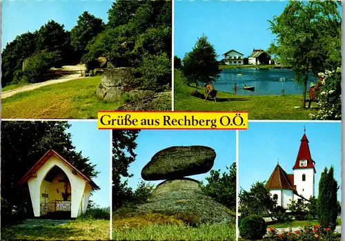 4502 - Rechberg , Windhaag bei Perg , Steinlehrpfad , See , Kapelle , Schwammerlstein - nicht gelaufen