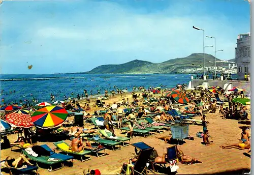 4522 - Las Palmas , Playa de las Canteras , Strand - gelaufen 1970