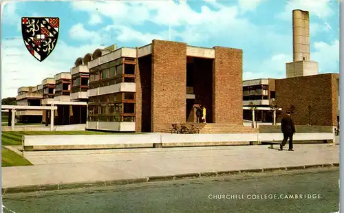 4537 - Cambridge , Churchill College - gelaufen 1969
