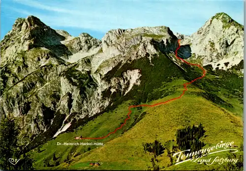 4550 - Salzburg - Heinrich Hackelhütte Söldenhütte am Tennengebirge , Eiskogel , Napf , Tauerkogel - nicht gelaufen