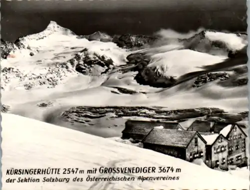 4554 - Salzburg - Aufnahme Kürsingerhütte mit Großvenediger , Kürsinger