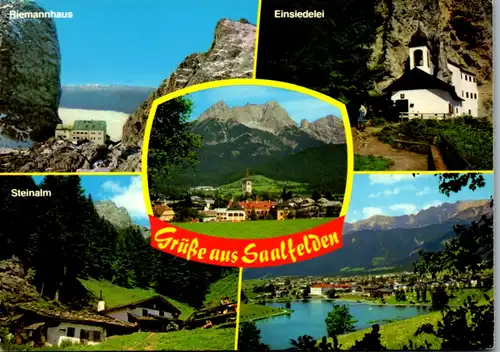 4555 - Salzburg - Saalfelden am steinernen Meer , Pinzgauer Saalachtal , Riemannhaus , Steinalm , Einsiedelei - gelaufen 1981