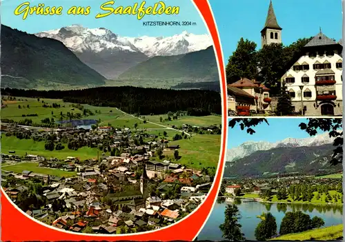 4557 - Salzburg - Saalfelden am steinernen Meer , Pinzgauer Saalachtal , Moorschwimmbad am Ritzensee , Kitzsteinhorn - gelaufen