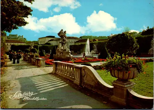 4596 - Salzburg - Mirabellgarten Salzburg , das Kleinod der Festspielstadt - gelaufen 1986