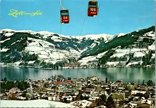 4597 - Salzburg - Zell am See mit der Stadtbahn zur Mittelstation , Schmittenhöhe , Seilbahn - gelaufen 1981