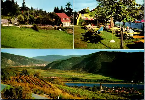 4620 - Niederösterreich - Gasthaus und Pension am Seiberer , Ausblick in die Wachau - nicht gelaufen 1971