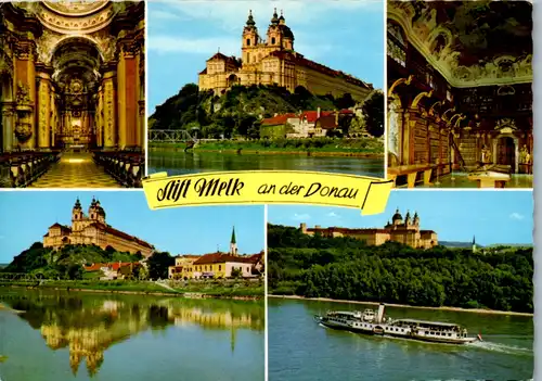 4638 - Niederösterreich - Stift Melk an der Donau , Wachau , Schiff , Dampfer - nicht gelaufen