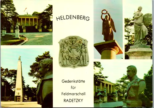 4667 - Niederösterreich - Klein Wetzdorf , Heldenberg , Gedenkstätte Feldmarschall Radetzky , Säulenhaus , Mausoleum , Siegesengel , Büste aus Italienfeldzug - nicht gelaufen