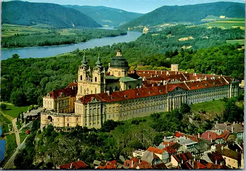 4678 - Niederösterreich - Melk , Benediktinerstift an der Donau , Wachau - gelaufen