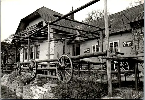 4692 - Niederösterreich - Gloggnitz , Alpengasthof Schwarz , Jungberghöhe , Gösser Bier - nicht gelaufen