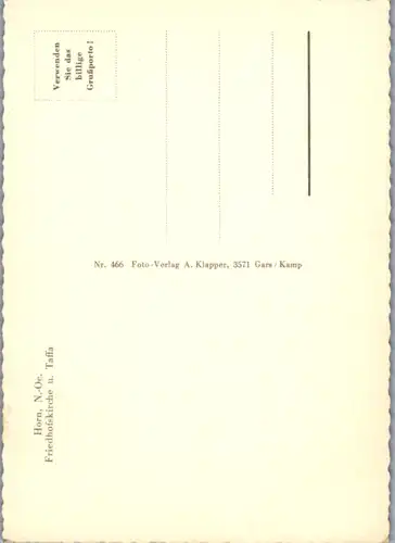 4721 - Niederösterreich , Horn , Friedhofskirche u. Taffa - nicht gelaufen