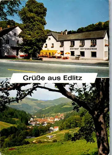 4751 - Niederösterreich , Edlitz , Gasthof Pension Katzgraber - gelaufen