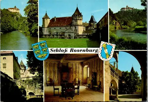 4768 - Niederösterreich , Rosenburg am Kamp , Schloß Rosenburg , Turnierhof , Balustrade , Stube , Bergfried , Kamptal - nicht gelaufen