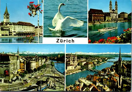 4776 - Schweiz - Zürich , Mehrbildkarte - gelaufen 1969