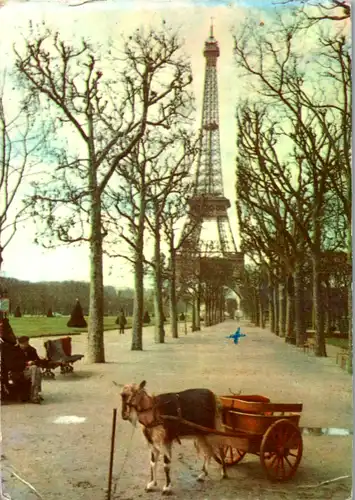 4782 - Frankreich - Paris , La Tour Eiffel , The Eiffel Tower - gelaufen 1965