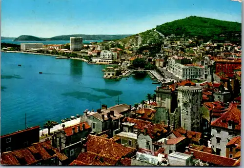 4788 - Jugoslawien - Kroatien , Split , Panorama - gelaufen 1969