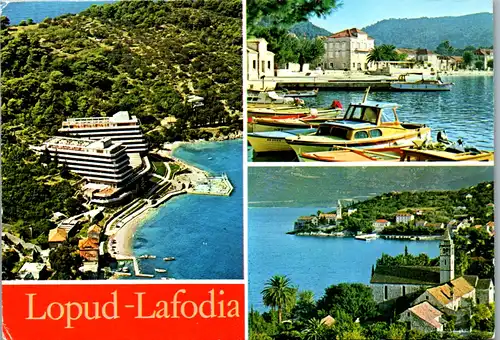 4791 - Jugoslawien - Kroatien , Lopud Lafodia , Mehrbildkarte - gelaufen