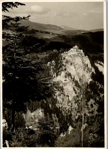 4798 - Foto - Aufnahme , Semmering , Ruine , Klamm , Landschaftsbild