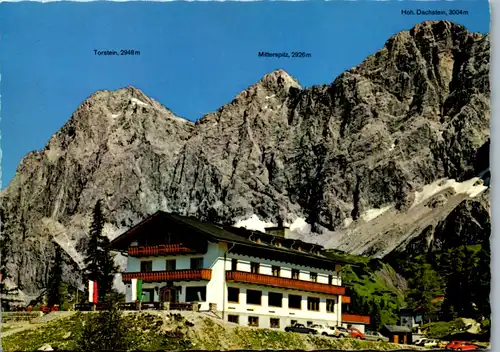 4852  - Steiermark , Ramsau am Dachstein , Dachsteinsüdwände , Berghotel Türlwand , Torstein , Mitterspitz - gelaufen 1981