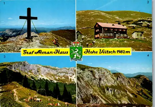4904  - Steiermark , Hohe Veitsch , Graf Meran Haus , Gipfelkreuz , Veitsch Alpe - nicht gelaufen