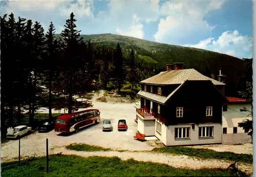 4911  - Steiermark , Steinhaus am Semmering , Pfaffensattel , M. Grundbichler Gasthaus , Auto , Bus - nicht gelaufen