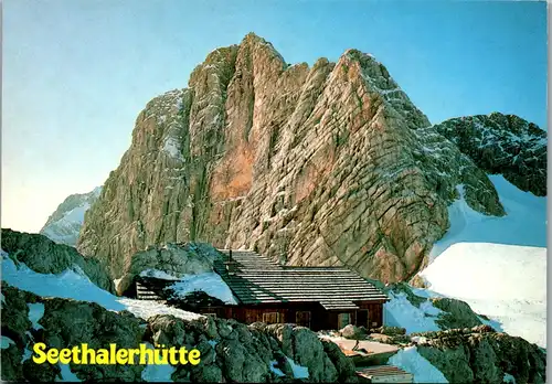 4927  - Steiermark , Ramsau am Dachstein , Seethalerhütte auf der Dachsteinwarte - gelaufen 1989