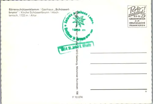 4928  - Steiermark , St. Erhard , Schüsserlbrunn , Bärenschützklamm , Gasthaus , Hochlantsch - nicht gelaufen