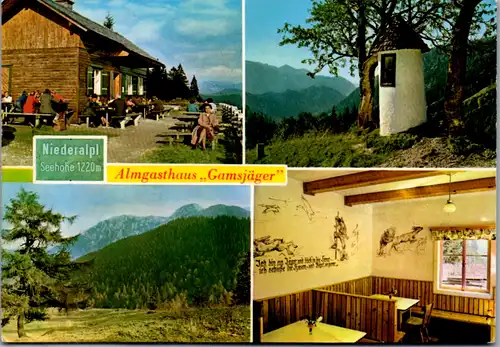 4944  - Steiermark , Niederalpl , Almgasthaus Gamsjäger , Paßhöhe - nicht gelaufen