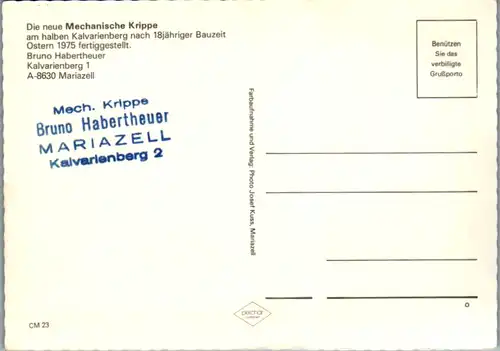 4949  - Steiermark , Mariazell , Mechanische Krippe , Kalvarienberg - nicht gelaufen