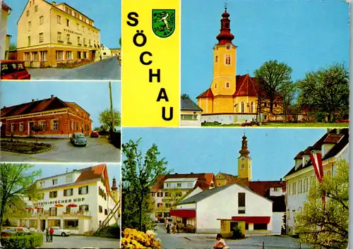 4956  - Steiermark , Söchau , Mehrbildkarte , Oststeirischer Hof - gelaufen 1979