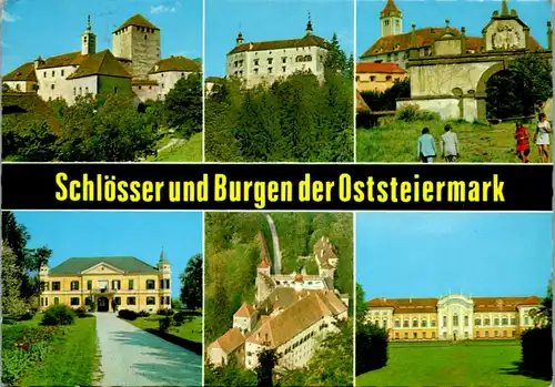 4967  - Steiermark , Schloß Neuberg bei Hartberg , Schloß Frondsberg bei Anger , Riegersburg , Uhlheim , Herberstein , Schielleiten - gelaufen 1976