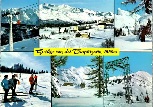 4994  - Steiermark , Tauplitzalm , Grimming , Sturzhahn , Kirche mit Traweng , Lift - gelaufen