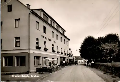 5009  - Steiermark , Söchau , Hubertushof , Straßenmotiv - gelaufen 1963