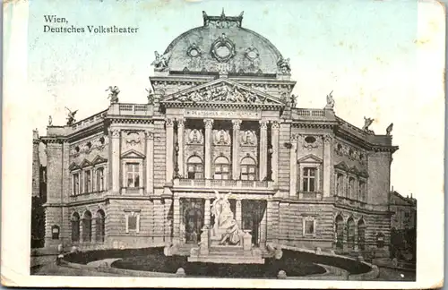 5024  - Wien , Deutsches Volkstheater - gelaufen 1907