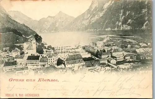 5028  - Oberösterreich , Gruss aus Ebensee - gelaufen 1910