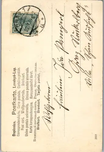 5063  - Motiv , Blumen - gelaufen 1904