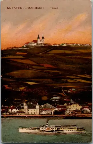 5073  - Niederösterreich , Maria Taferl , Marbach , Dampfer , Schaufelraddampfer - gelaufen 1913