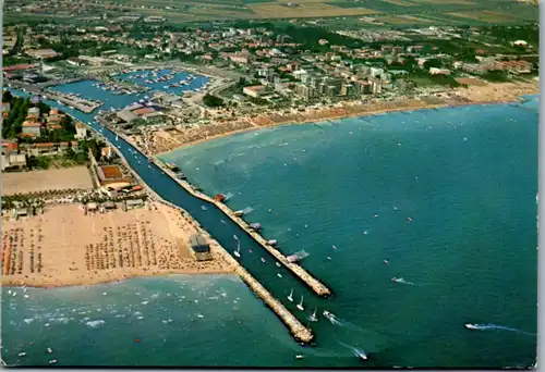 5087 Italien - Cesenatico , Panorama dall'aereo - gelaufen 1981