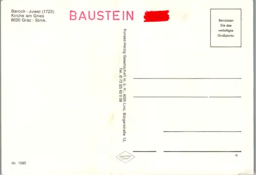 5132  - Steiermark , Graz , Kirche am Gries , Innenansicht - nicht gelaufen