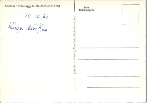 5161  - Steiermark , Deutschlandsberg , Schloss Hollenegg - nicht gelaufen 1968