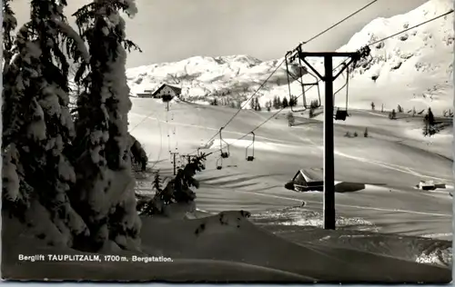 5167  - Steiermark , Tauplitzalm , Berglift , Bergstation ,Sessellift - gelaufen 1960