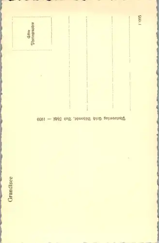 5169  - Steiermark , Grundlsee , Schiff  - nicht gelaufen 1939