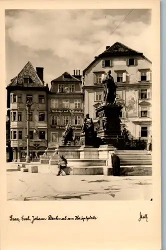 5189  - Steiermark , Graz , Erzherzog Johann Denkmal am Hauptplatz - nicht gelaufen