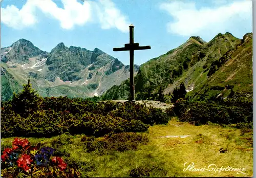 5201  - Steiermark , Schladming , Planai , Planeigipfelkreuz mit Höchsteingruppe - nicht gelaufen