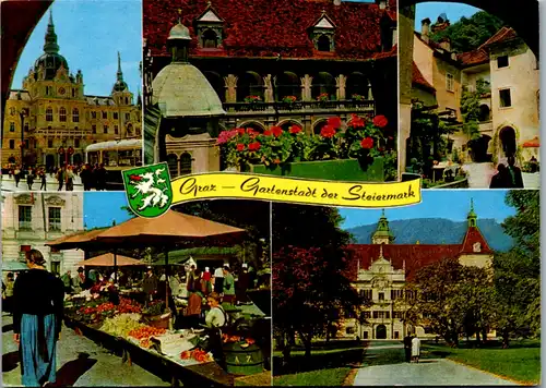 5236  - Steiermark , Graz , Gartenstadt , Hauptplatz , Landhaushof , Krebsenkeller , Eggenberg - gelaufen